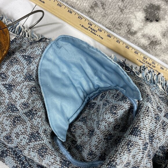 St John Sport Marie Gray Cardigan Womens Size Medium Fringe Knit‎ Wool - Picture 13 of 15